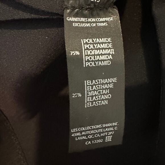 SHAN Size 14 Stretch Quiet Luxury Legging Black Plus Skinny Ankle Work Pants - Picture 4 of 11